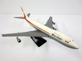 Vintage Wardair Canada Boeing 747 Model Airplane 10.5" Closed Airline, NM