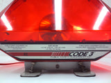 Vintage Fire Truck Emergency Red Light Bar 21X15" Signed Code 3 Public Safety Equipment, XL Series Model SAE-W3-82