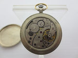 Vintage Train Pocket Watch, Molnija CCCP Open Face Pocket Watch, Locomotive