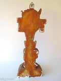 WWII 1938 Plaster Church Crucifix 15" Tall, Arma Christi Weapons of Christ Blood