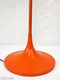 Gio Ponti Laurel Mid Century Floor Lamp, Rare Orange, 1950-60's Lightolier, UFO