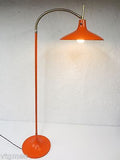 Gio Ponti Laurel Mid Century Floor Lamp, Rare Orange, 1950-60's Lightolier, UFO