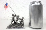 World Trade Center New York 9/11 Ground Zero Workers Souvenir, Pewter, American Flag