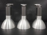 3 Industrial Philips Lightolier Stainless Steel Spotlights for Track Lights, Luxury Lights, Swivels 180, Lot #1