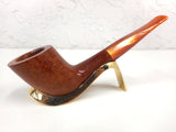 Vintage Tobacco Pipe by Paradis Canada, Never Used, Hand Carved Leaves, Caramel Butterscotch