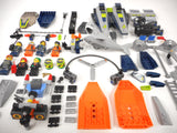 Lego Lot of 8 Minifigures, 175 Vehicules Parts from Lego Agents Speed Boat Rescue 8633, River Heist 8968