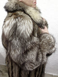 Vintage Silver Tip Racoon Fur Coat Signed Oslo Montreal 53" Long, Ladies Fur Coat