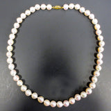 Vintage Princess Cultured Pearls Necklace 17", 48 Pearls 8-9mm $1500 Value