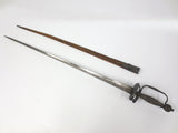 Antique French Sword Rapier 17th Century X" with Scabbard, Man Under Sun