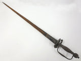 Antique French Sword Rapier 17th Century X" with Scabbard, Man Under Sun