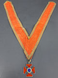 Vintage Masonic Medal Scottish Rite 32, Sterling Silver Enamel Teutonic Cross