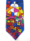 Rare Romero Britto Absolut Vodka Neck Tie, Handmade 100% Silk, Vodka Advertising, Limited Edition