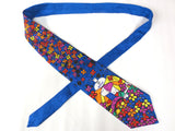 Rare Romero Britto Absolut Vodka Neck Tie, Handmade 100% Silk, Vodka Advertising, Limited Edition