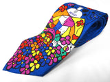 Rare Romero Britto Absolut Vodka Neck Tie, Handmade 100% Silk, Vodka Advertising, Limited Edition