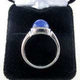 Cabochon Ring 9.8 Carats Large Genuine Blue Tanzanite, Size 9, 1500 Value Certif