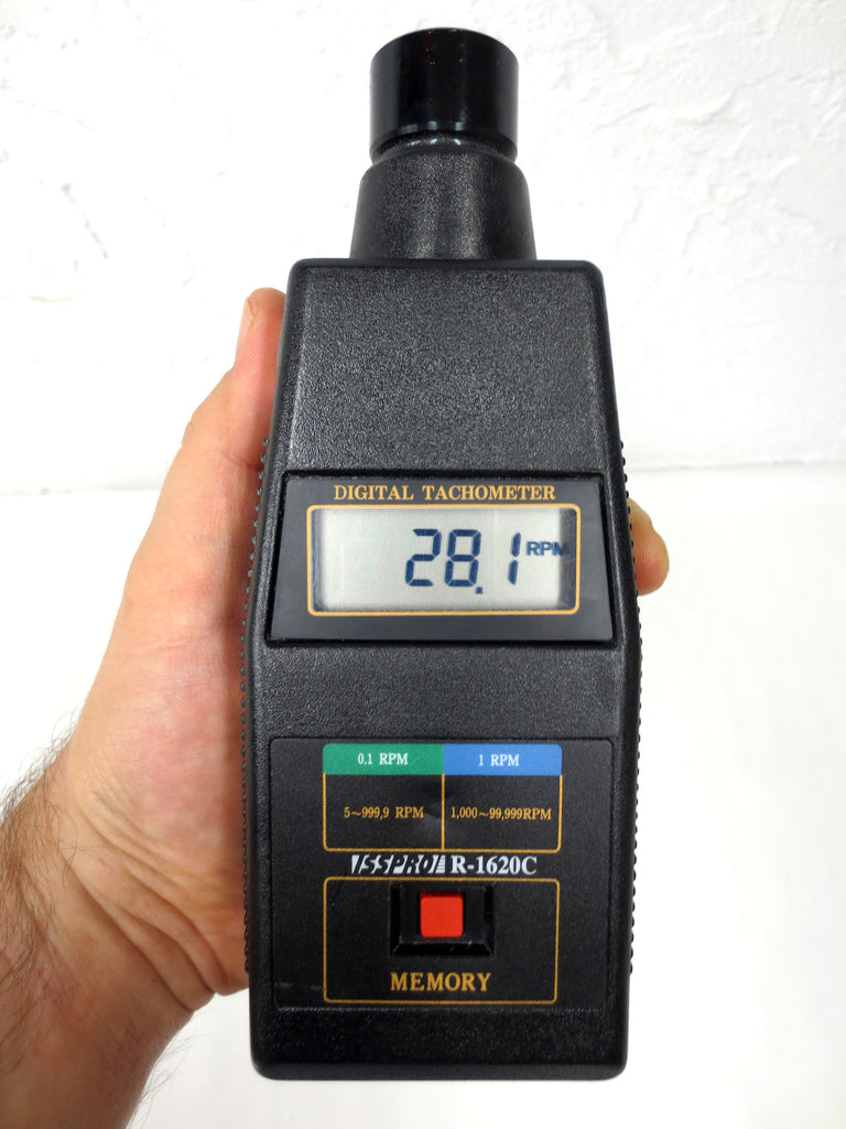 Handheld Digital Tachometer by Tenma SSPRO model R-16205, 5-999,9 RPM, 1.000-99,999 RPM