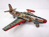 Vintage USAF Lockheed Starfire FA985 Jet Tin Toy by Yonezawa Tomiyama Japan