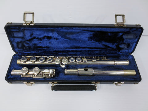 Vintage Severin USA Flute Model 7560 Serial 22317 with Case, Complete and Clean