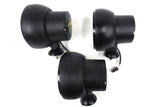Lot of 3 Matching Acro Lights HID Off Road Flood Lights 6" 3200 Lumens Built In 35W Xenon D2S, Internal Ballast, Matte Black