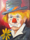 Sad Gris Pau Clown Painting by Famous Canadian Artist Muriel Millard 1922-2014