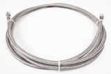 15' Feet Long 316L Grade 1/4" Stainless Steel Braided Hose by SSP, Female to Female