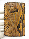 Vintage Genuine Python Snakeskin Men's Wallet, 5.5 X 3.5", 4 Pockets