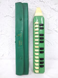 Vintage Hohner Harmonica 25 Keys Green Melodica Soprano with Case