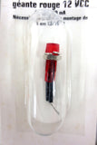 6 RadioShack 12VDC 60mA Red Jumbo Lamp Assembly 272-345, Model Railroad Train