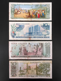 4 Costa Rica Banknotes from 1977 and 1978, 5-10-20 and 50 Colones, VF