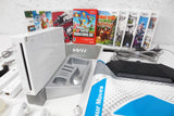 Lot Nintendo Wii Console w/ Manual 11 Games 2 Remotes 2 Nunchuck 2 Steering Wheels, Konami Mat