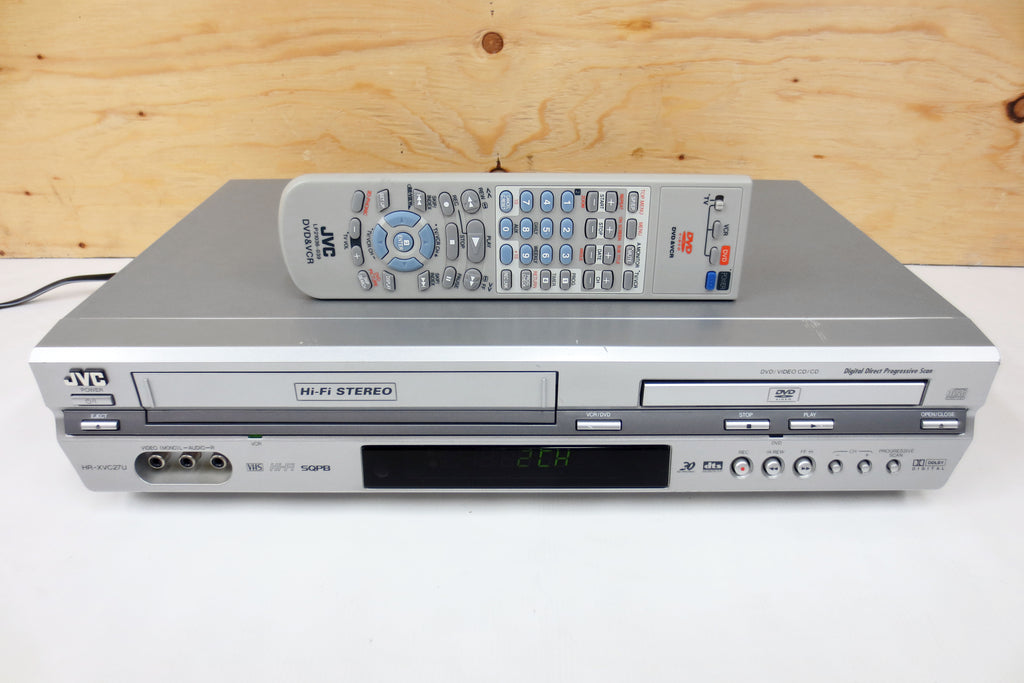 JVC DVD Player and Hi-Fi Stereo Video Cassette Recorder VCR HR-XVC27U, Remote LP21036-039