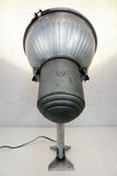 Vintage 1970s General Electric Pyrex Street Light Globe Fixture 12" Industrial Bubble Gum