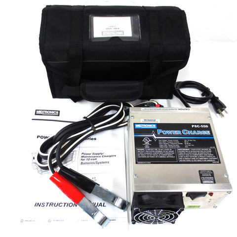 New Midtronics 950W Reflash Power Supply Charger PSC-550 for 12-Volt Batteries