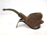 Vintage Estate Tobacco Pipe Topless Long Hair Woman by Briar, Custom Carved