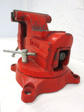 Vintage Wilton Vise 6" Jaws Swivels, Mechanic Machinist Vise Red, Heavy Duty