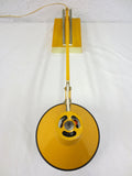 Vintage Mid Century Articulating Swing Arm Drafting Desk Lamp by Luxo, Yellow