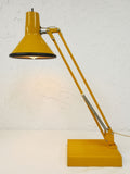 Vintage Mid Century Articulating Swing Arm Drafting Desk Lamp by Luxo, Yellow