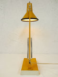 Vintage Mid Century Articulating Swing Arm Drafting Desk Lamp by Luxo, Yellow