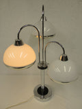 Vintage Mid Century Atomic UFOs Table Lamp, Space Age Guzzini Desk Lamp