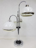 Vintage Mid Century Atomic UFOs Table Lamp, Space Age Guzzini Desk Lamp