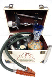 Shisha Nargile Hookah 18" Tobacco Water Pipe Vase Set, Luxury Sharqeyat Handmade Box