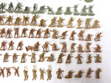 Large lot of 160 WWII Army Military Mini Soldiers Troopers, Vintage Toy Models