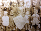 Vintage 1920's Catholic School Classroom Photo, Young Boys, Priests, Montreal