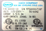 Hach Low Range Process Turbidimeter 1720C Control Panel Mod. 44000-10, 115/230V