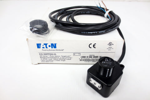New Eaton Cutler Hammer Photo Sensor SM Series E65-SMPP050-HL w/ Instructions