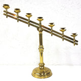 Vintage Catholic Church Brass Altar Candelabra 25" Candlestick Holder, Swivels