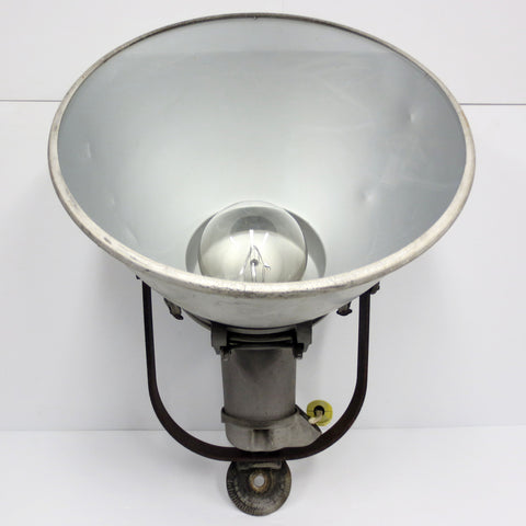 Vintage Crouse Hinds Industrial Light Fixture 18" Dia. Powerful Spotlight 1500W