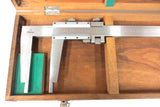 Mitutoyo Caliper Vernier 60" inches w/ Original Instructions & Dovetail Wood Box