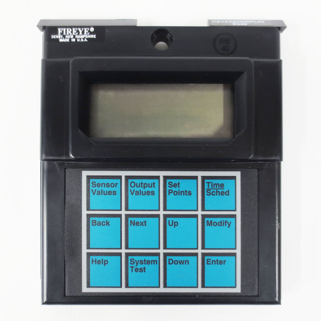 New Fireye Allen-Bradley Keypad Display Model E345, LCD Screen, Control Panel