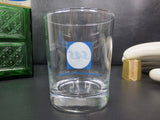 Vintage Scandinavian Airlines SAS Cocktail Glass Tumbler Advertising Whisky Shot